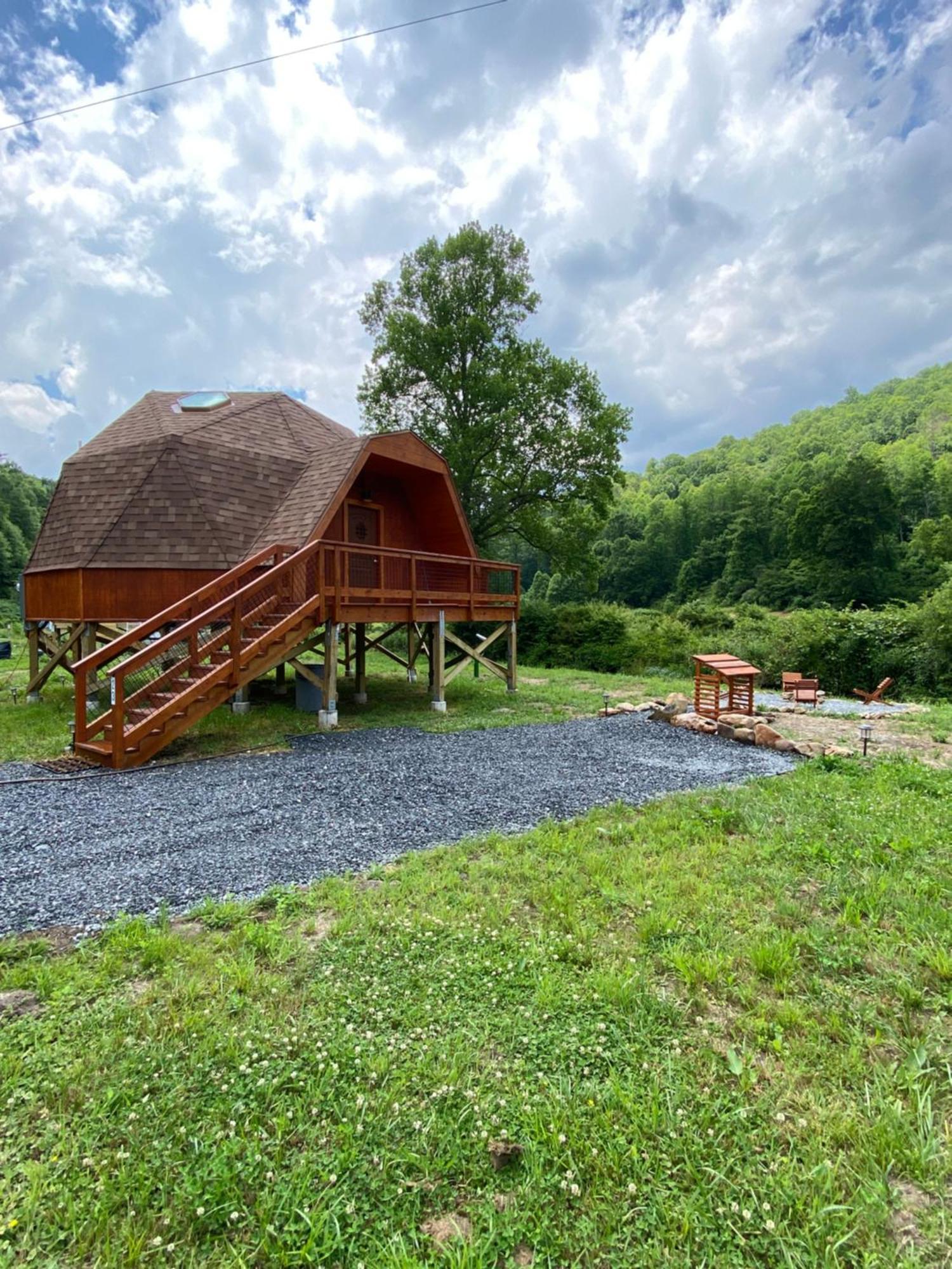 Вілла Natahala Glamping Red Dome #23 Topton Екстер'єр фото